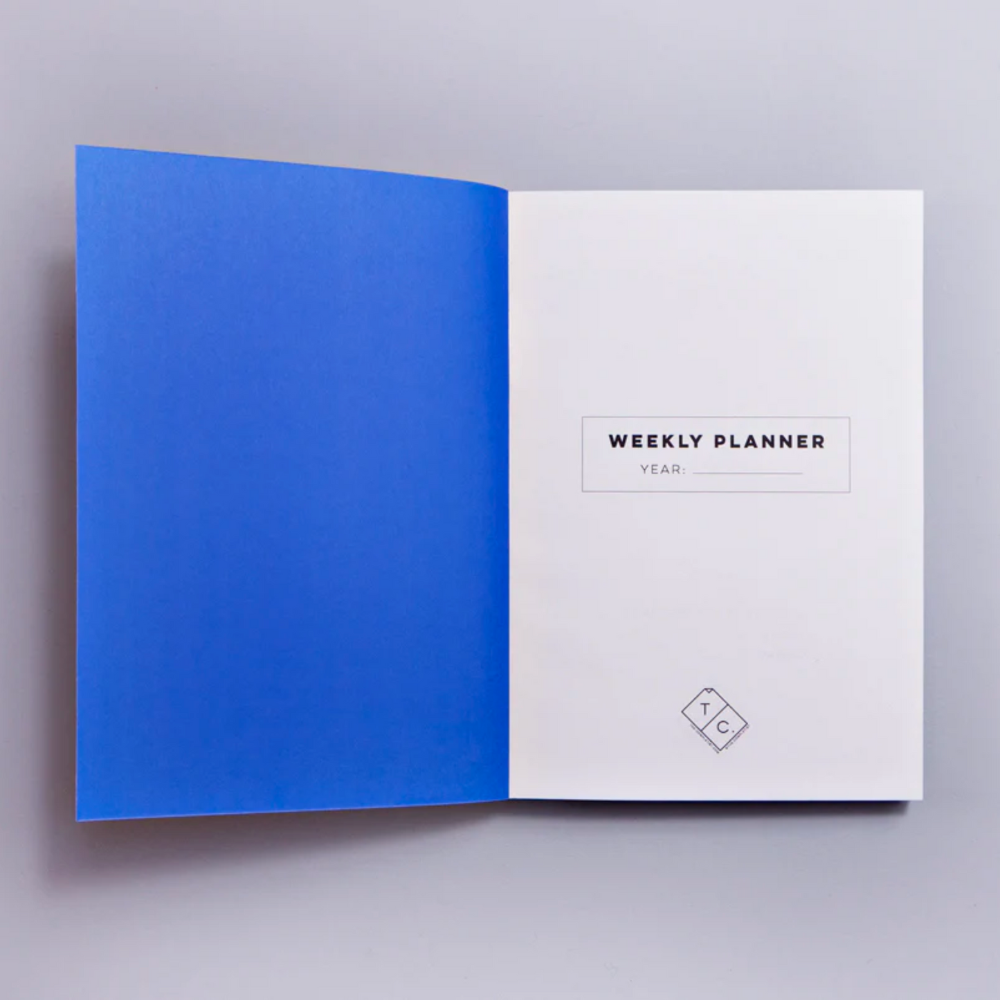 Undated Weekly Planner blue