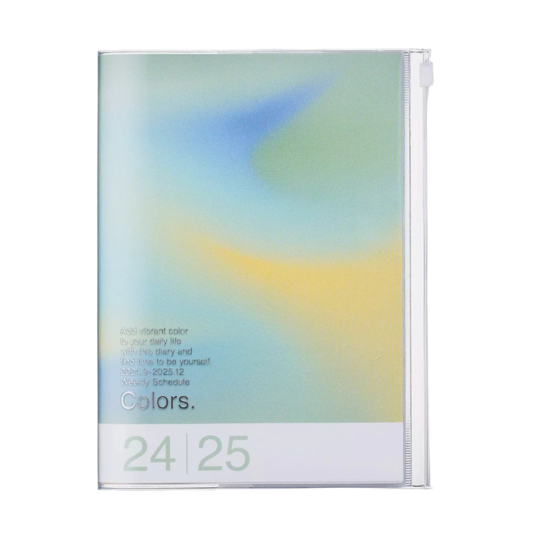 2024 - 2025 Gradient Weekly A5 Diary Recycled Cover Green