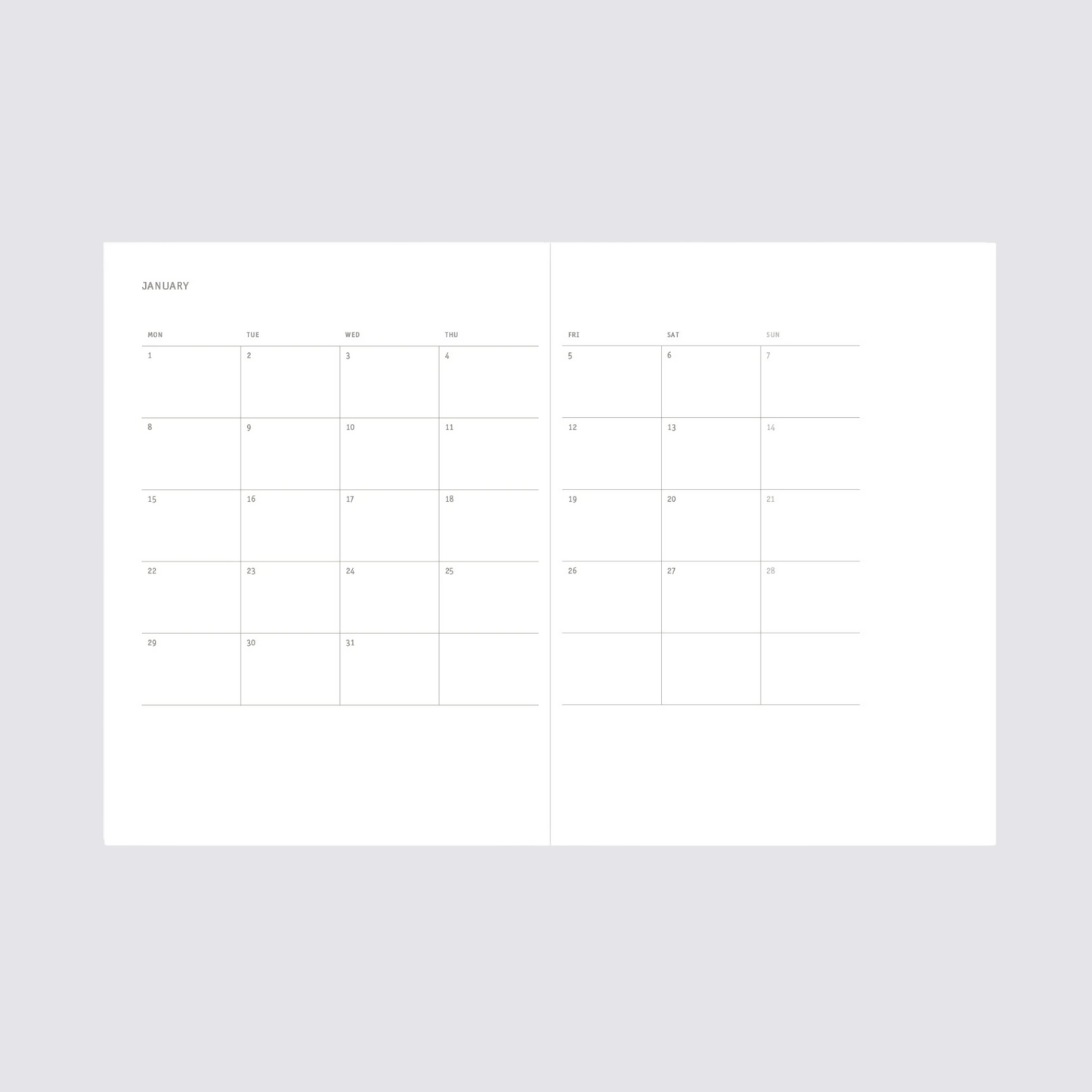 2024 Klasyk Weekly Diary - Lilac