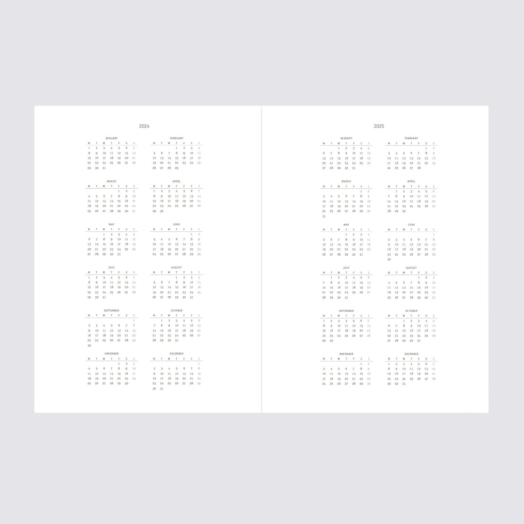 2024 Klasyk Weekly Diary - Toffee