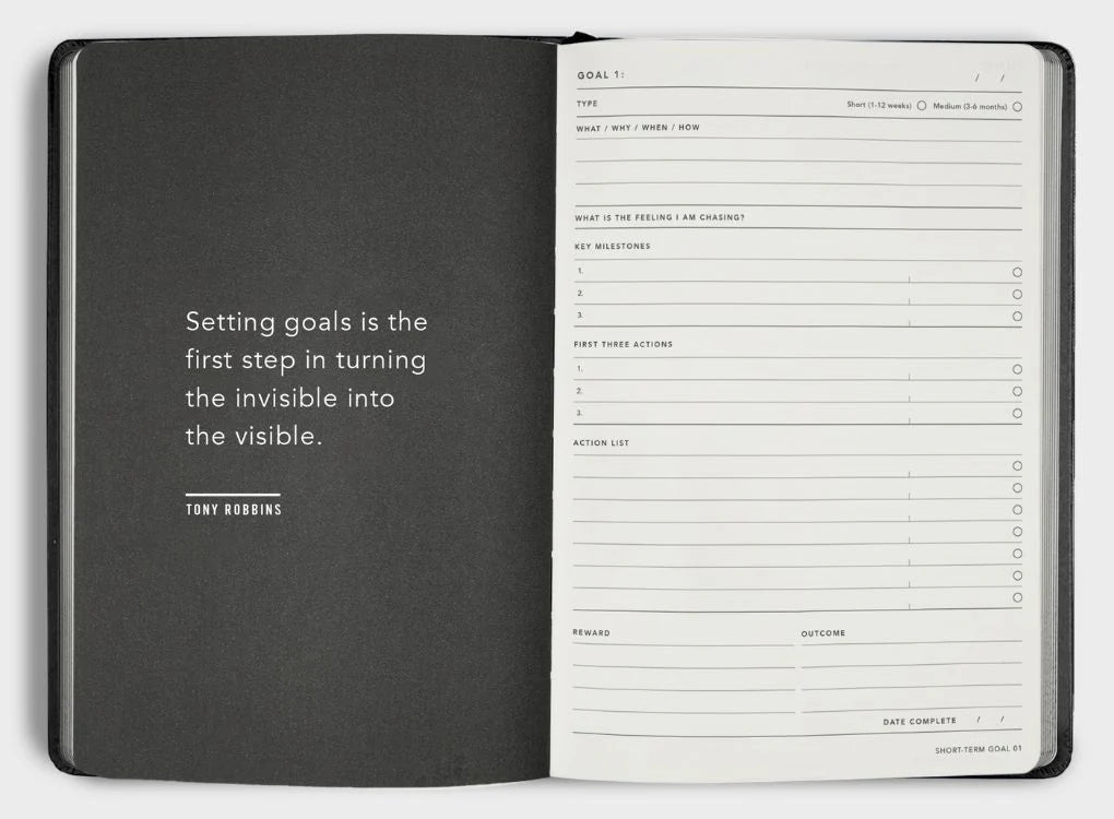 2026 Weekly Spread Diary - Black