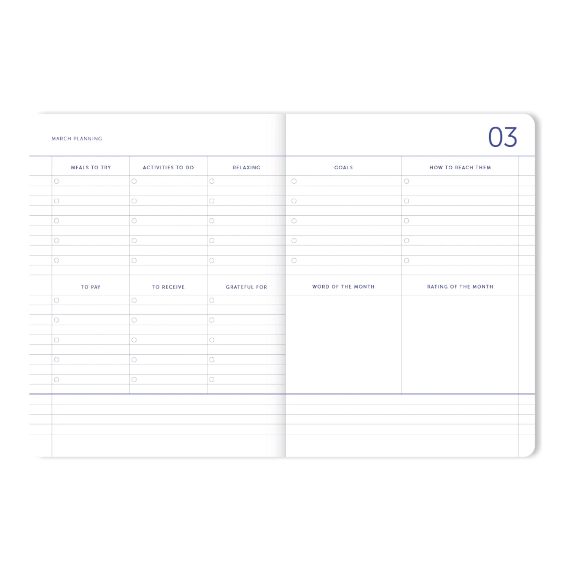 2025 My Journal Weekly Diary - Lavender Blue