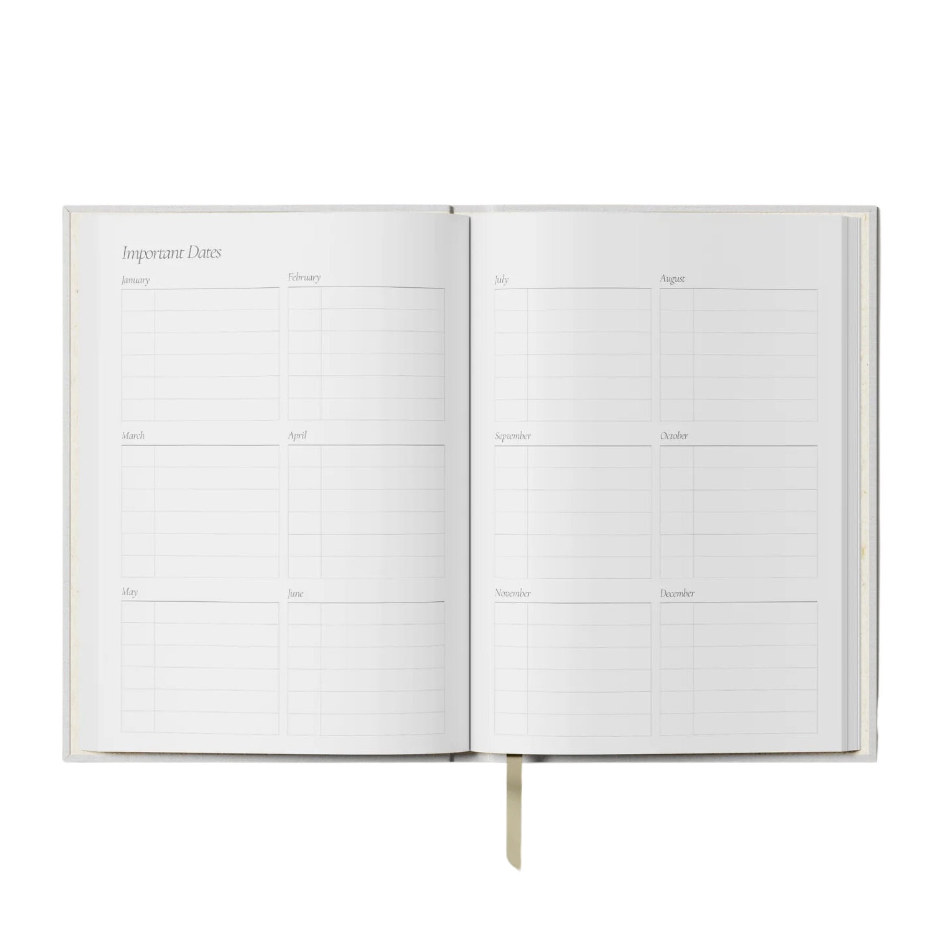 Undated Daily Planner -  Purple and Orange