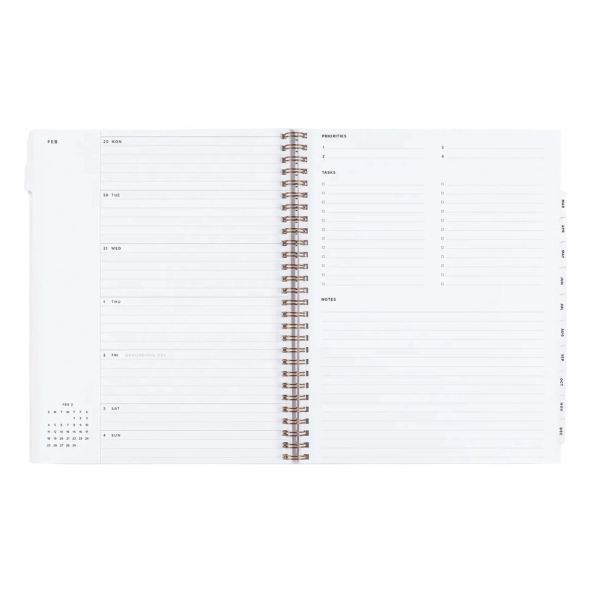 2025 Year Task Planner - Cobalt Yellow