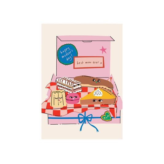 Mother's Day Cake Box Card