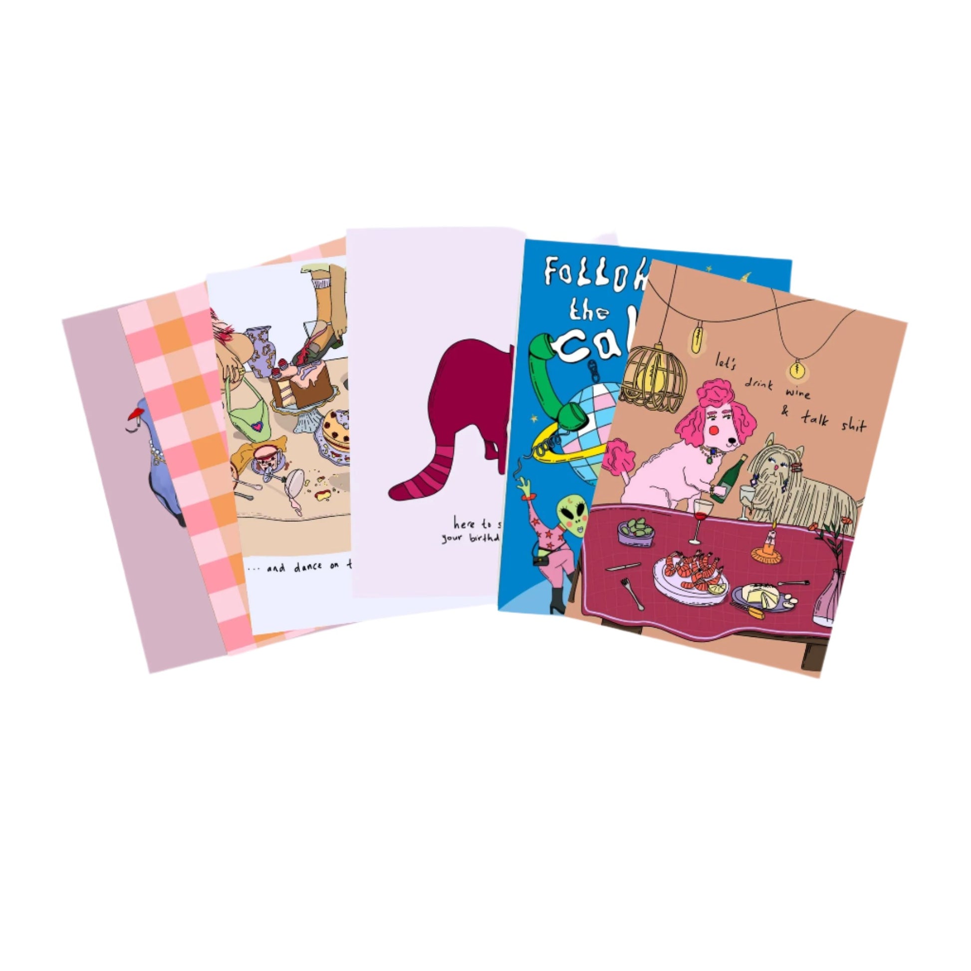 Fun Birthday Mixed Cards - Set of 6
