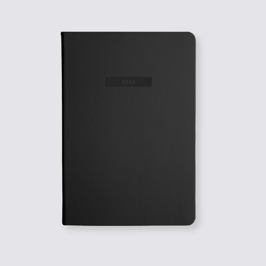 2024 Weekly Spread Diary - Black