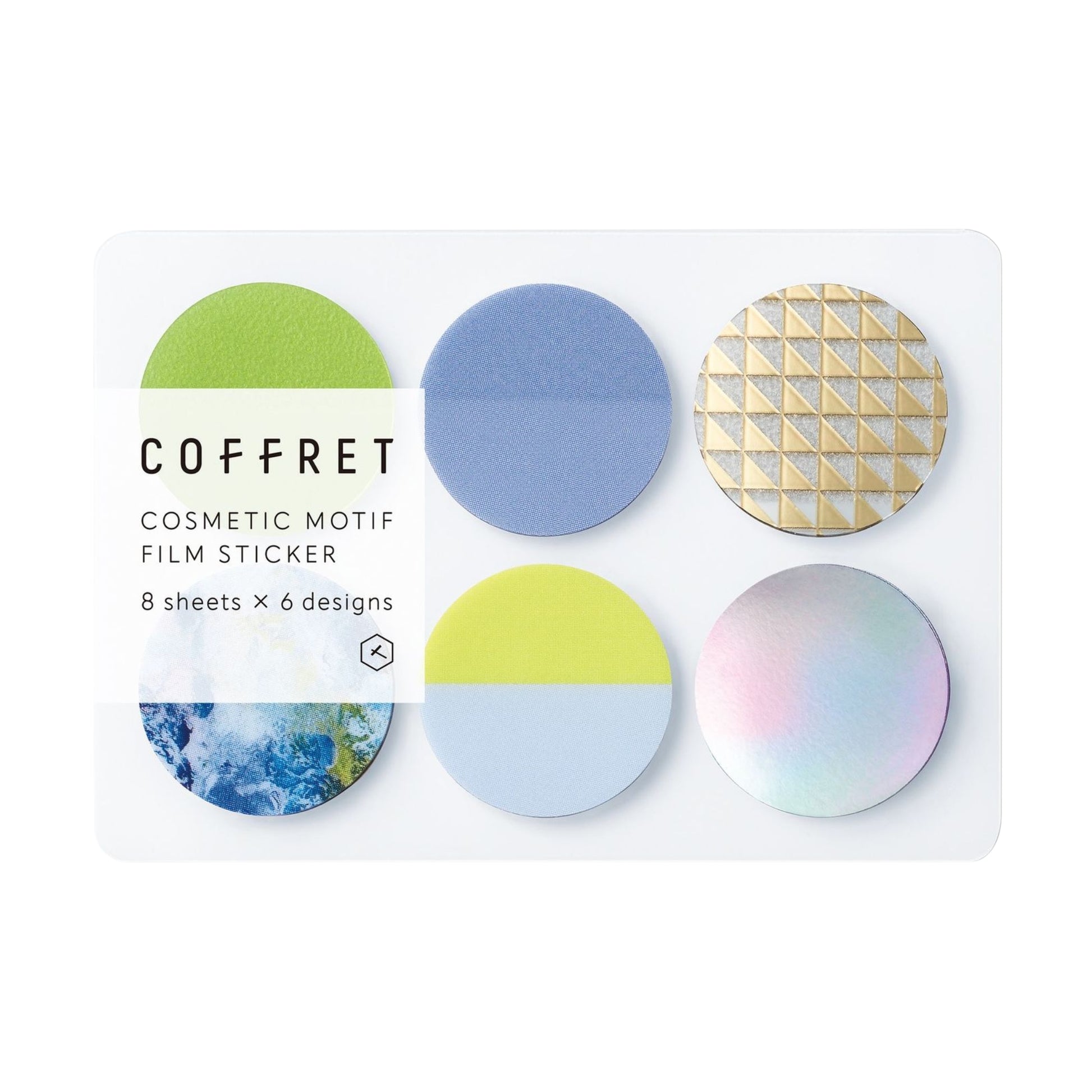 Coffret Decorative Stickers - Circle / Chiffon Yellow
