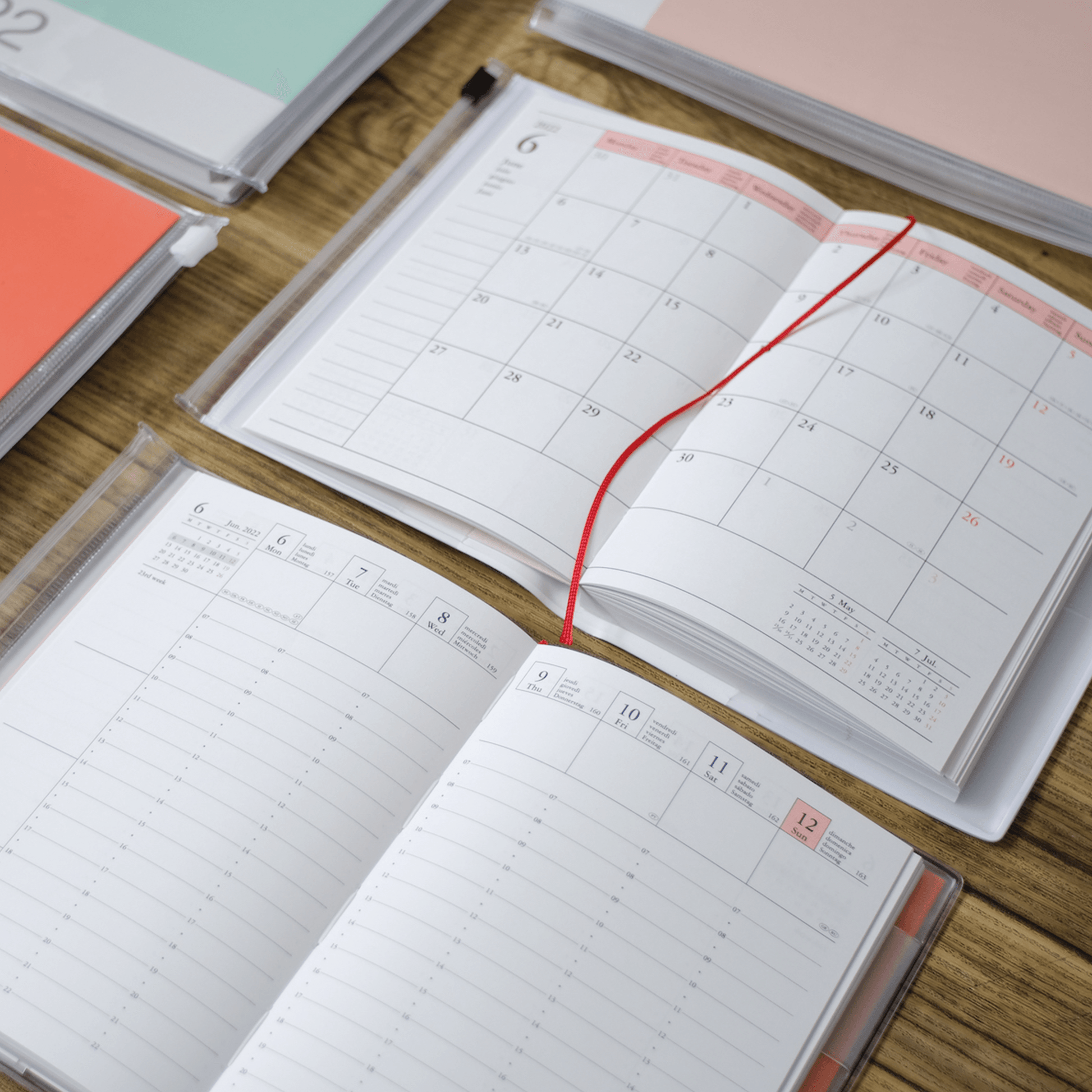 2024-2025 Colors Weekly A6 Diary - Pink