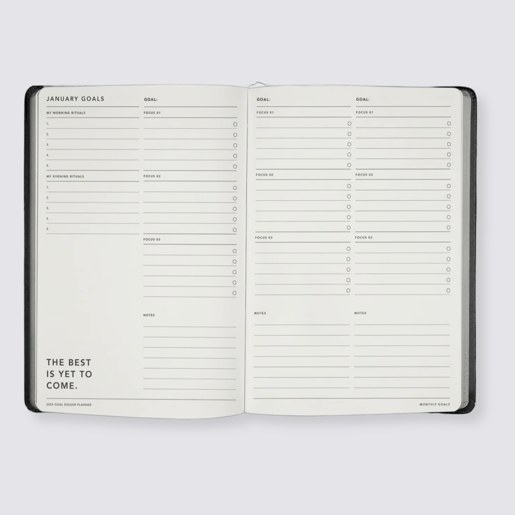 2024 Goal Digger Diary - Classic / Element Blue