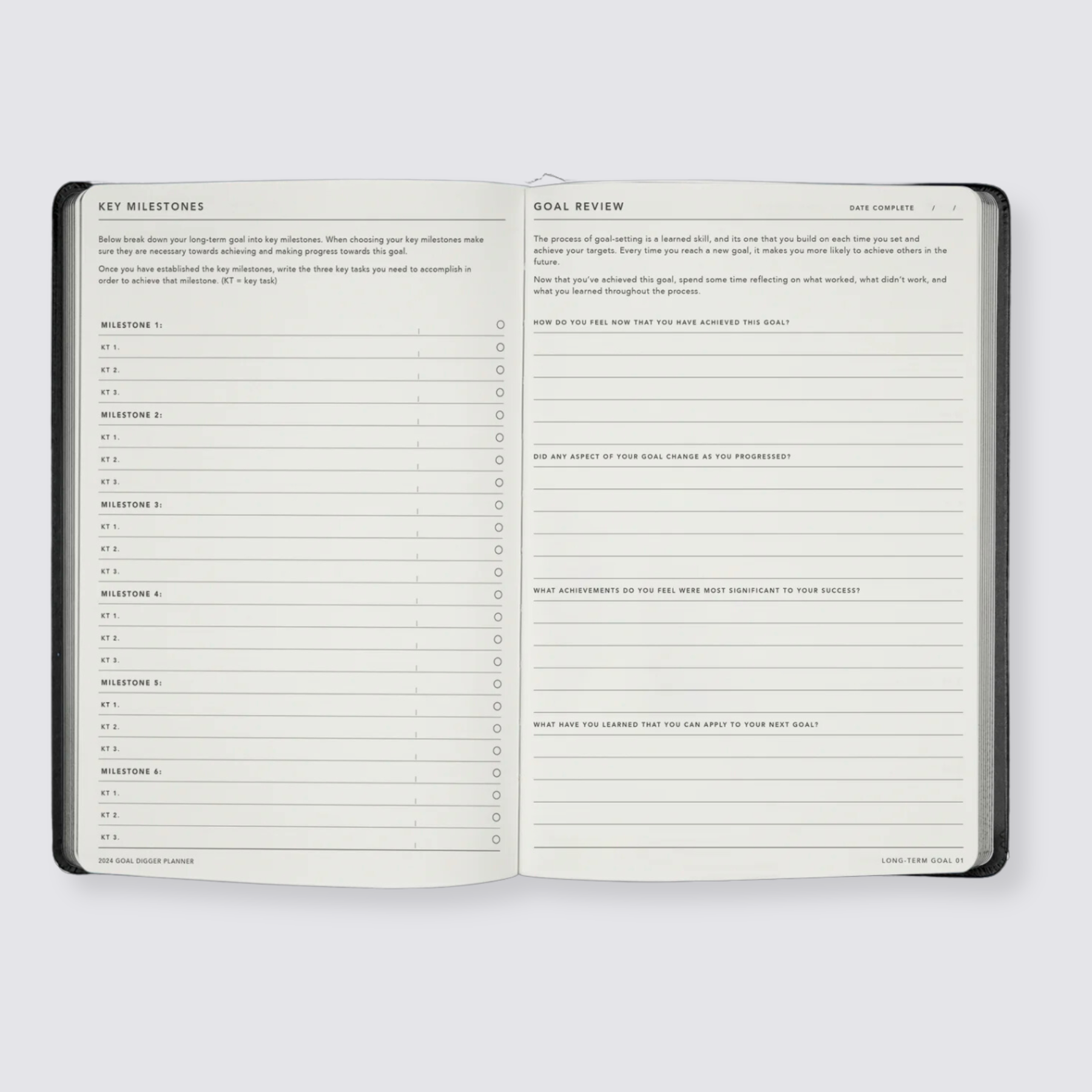 2024 Goal Digger Diary - Bold / Black