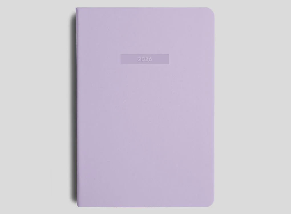 2026 Weekly Spread Diary - Lilac