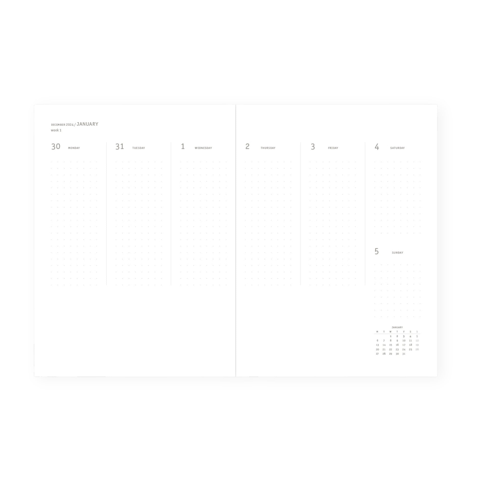 2025 Klasyk Weekly Diary - Ocean