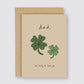 Lucky Clover Card