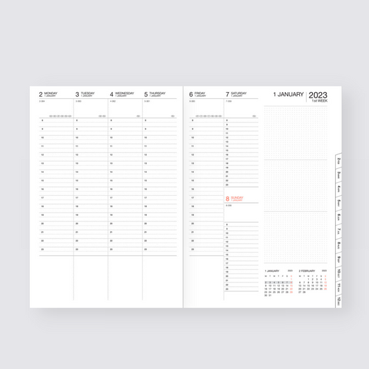 2024-2025 Colors Weekly A5 Diary - Green
