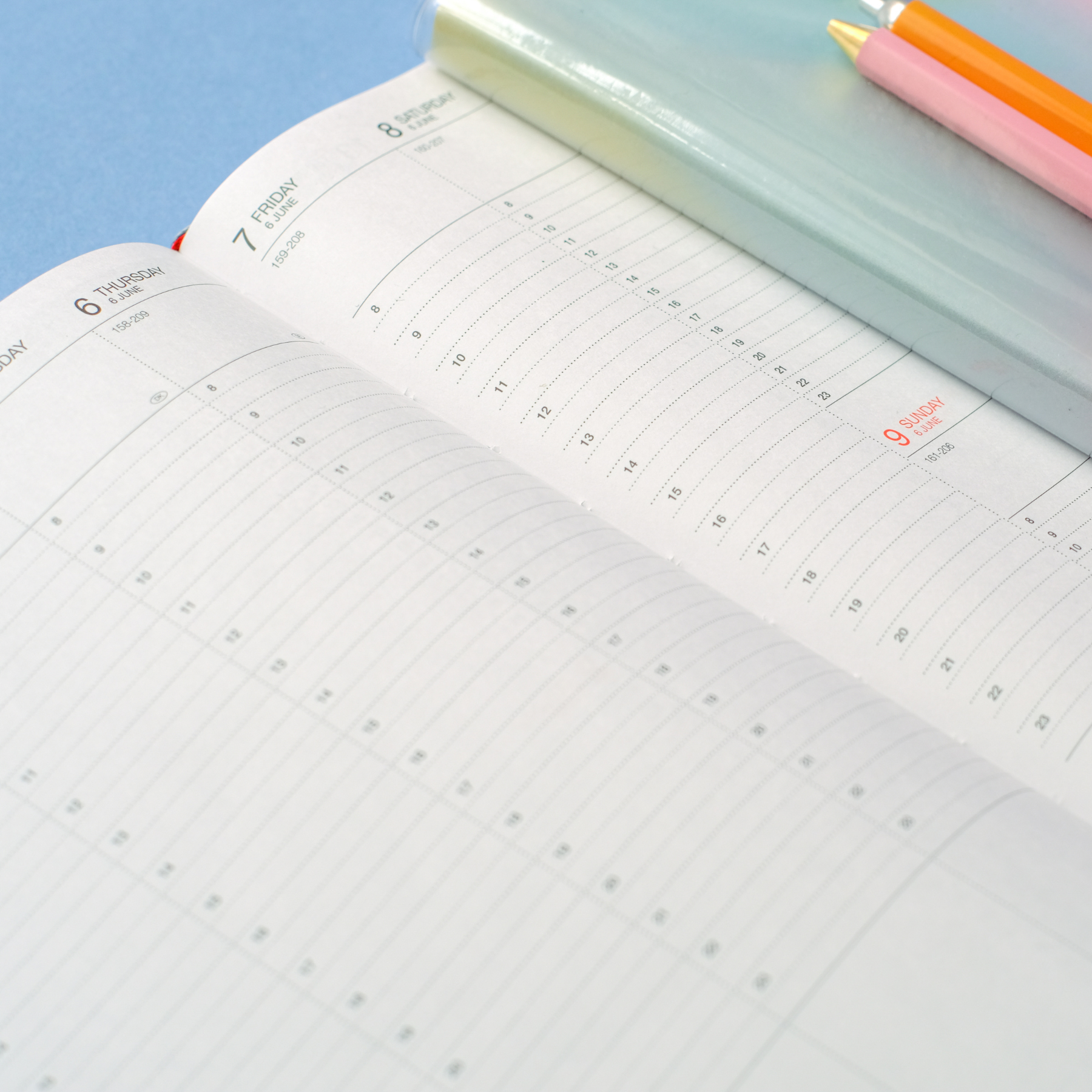 2024-2025 Colors Weekly A5 Diary - Blue