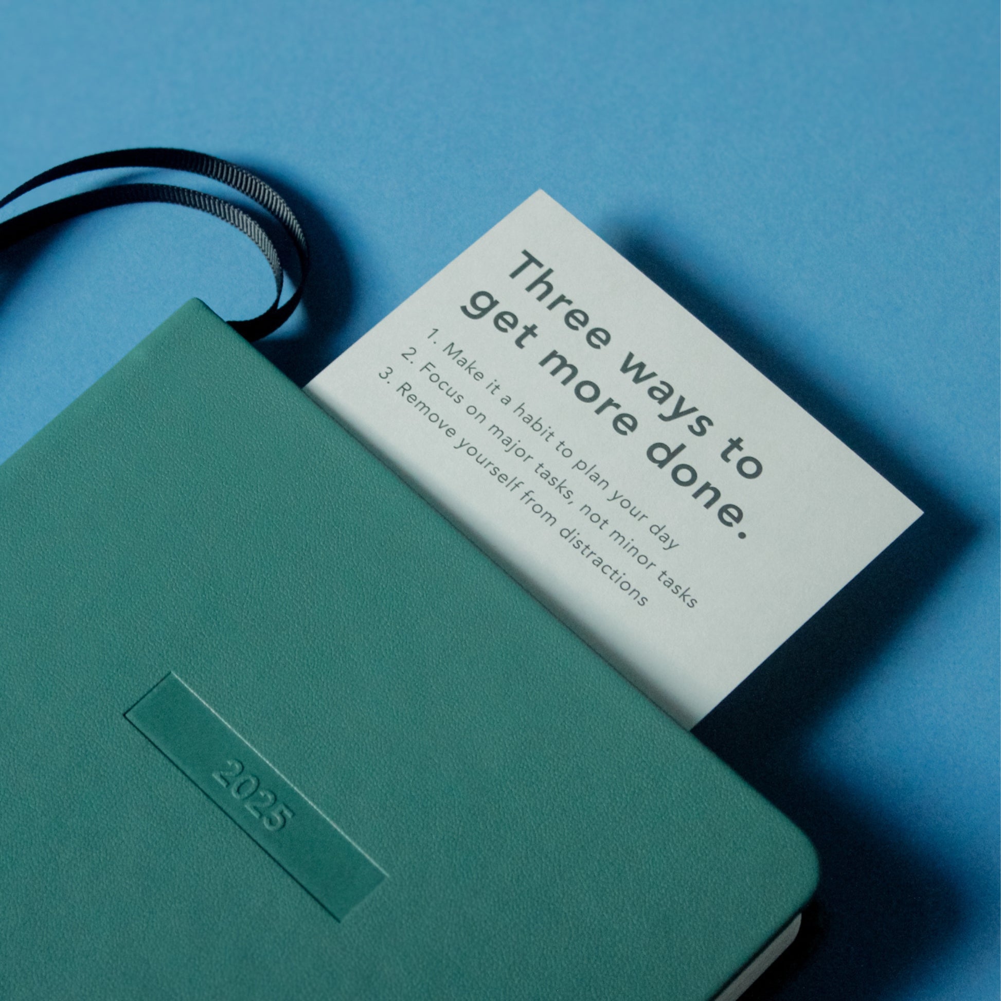 2025 Weekly Spread Diary - Teal