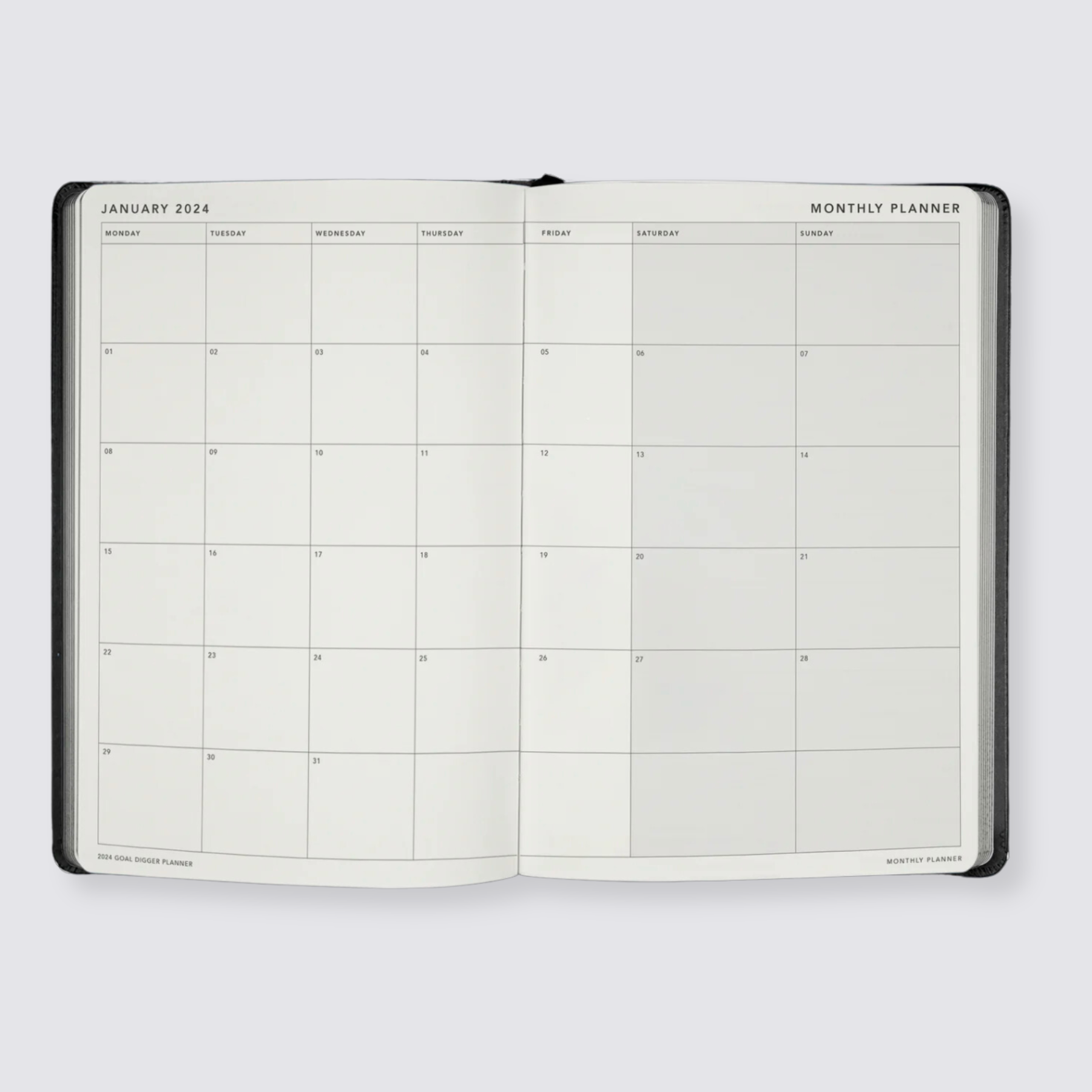 2024 Goal Digger Diary - Classic / Teal