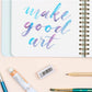 Refillable Wirebound Sketchbook - Jade Green