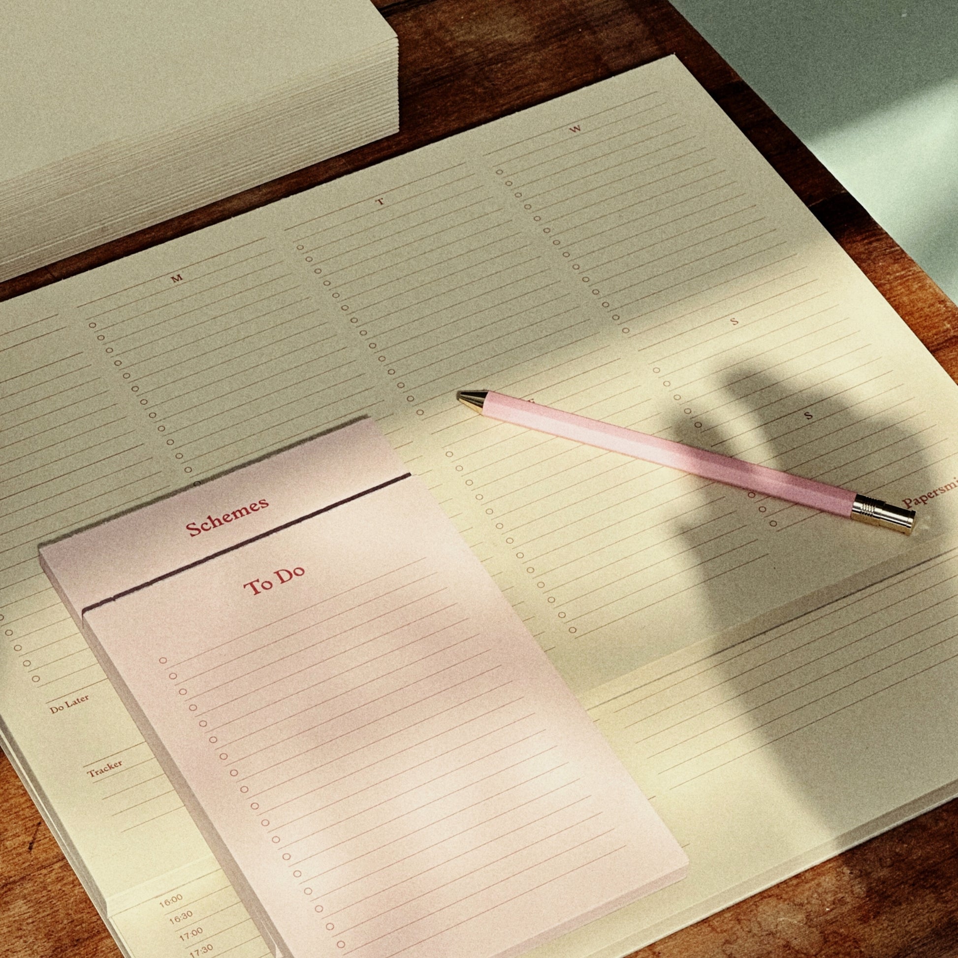 Daily Desktop Planner Pad - Butter Yellow