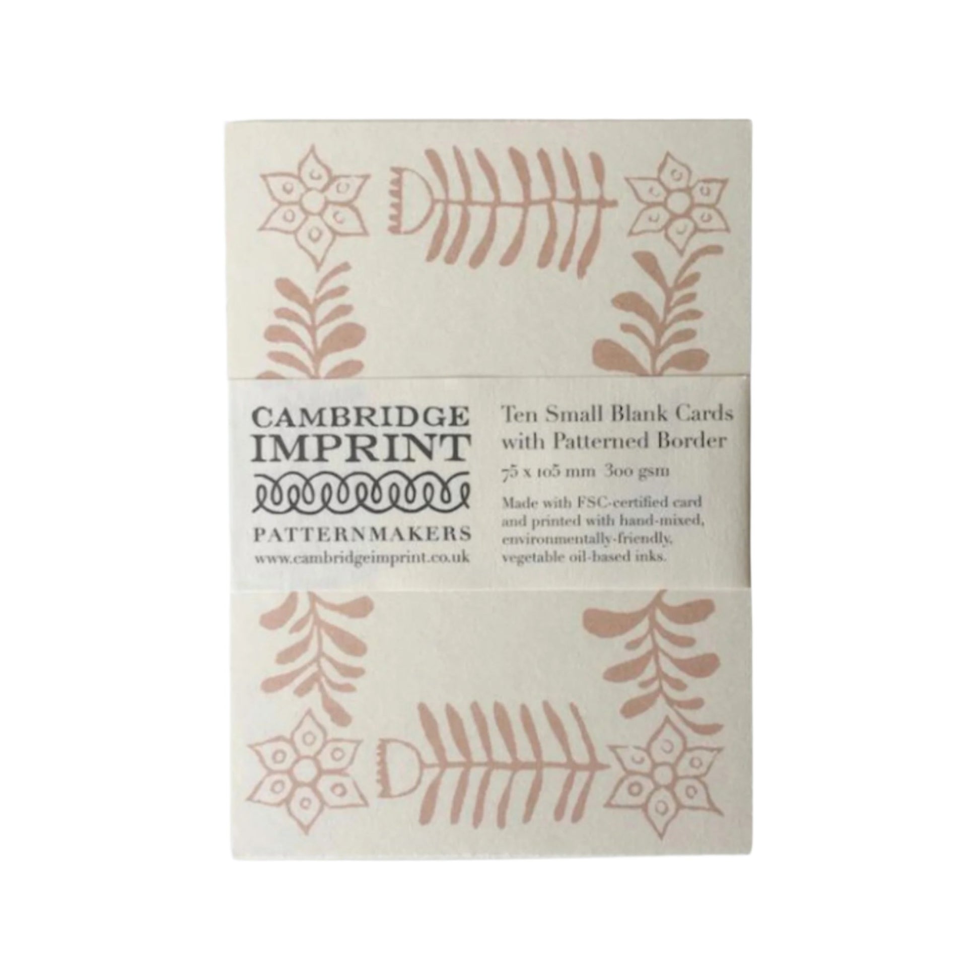 Patterned Placecards - Set of 10 / Plaster Pink
