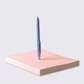 pink notebook and pen set