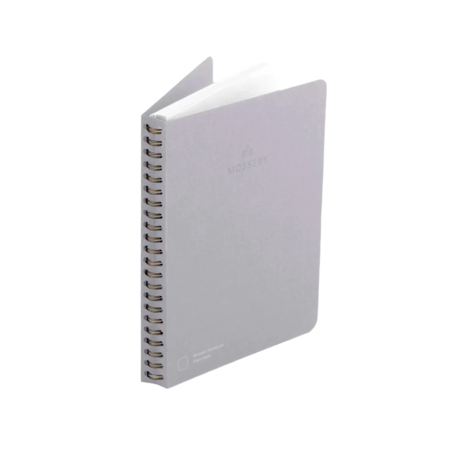 Black Plaid Refillable Mossery Notebook - Plain