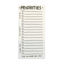 Priorities Notepad