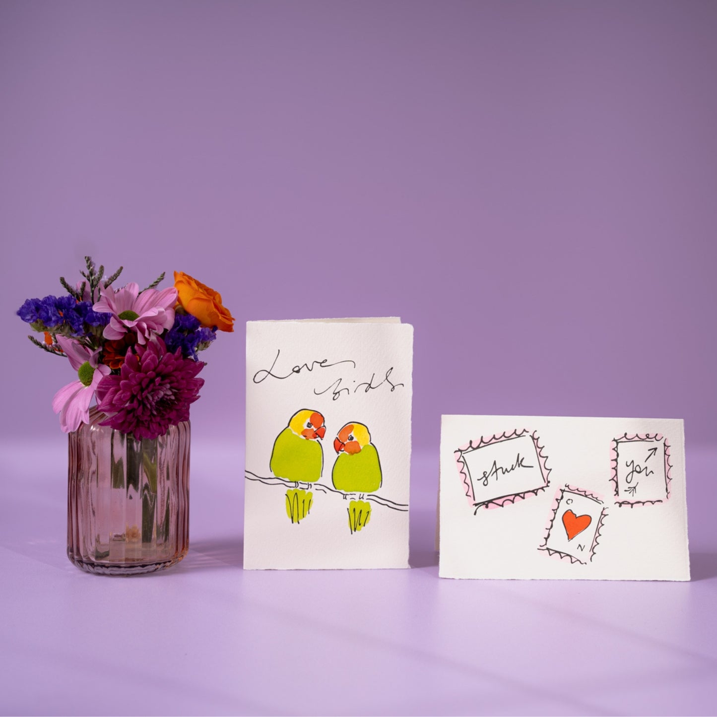 Stuck On You Valentine Card