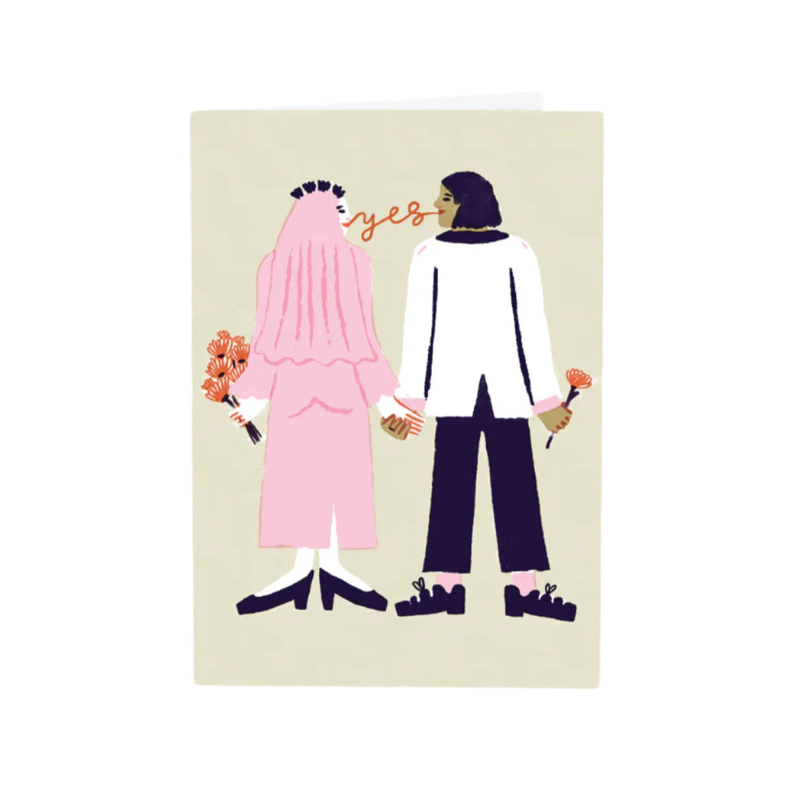 Wedding Greeting Card Say yes Wrap