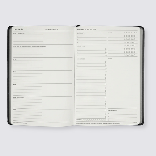 2024 Goal Digger Diary - Classic / Teal