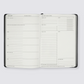 Black 2024 weekly goal planner diary