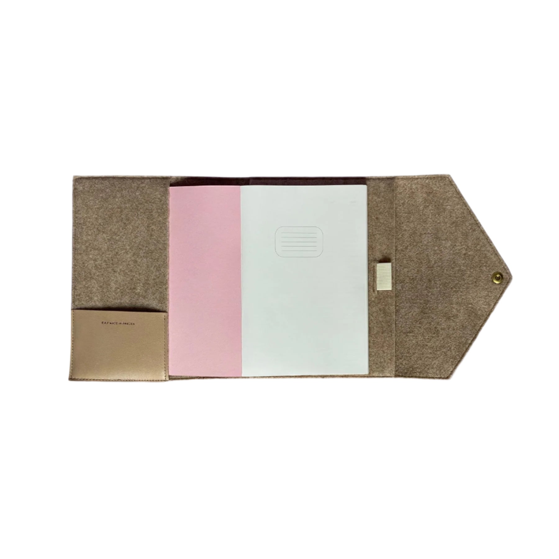 Woolen Notebook Case - Nougat