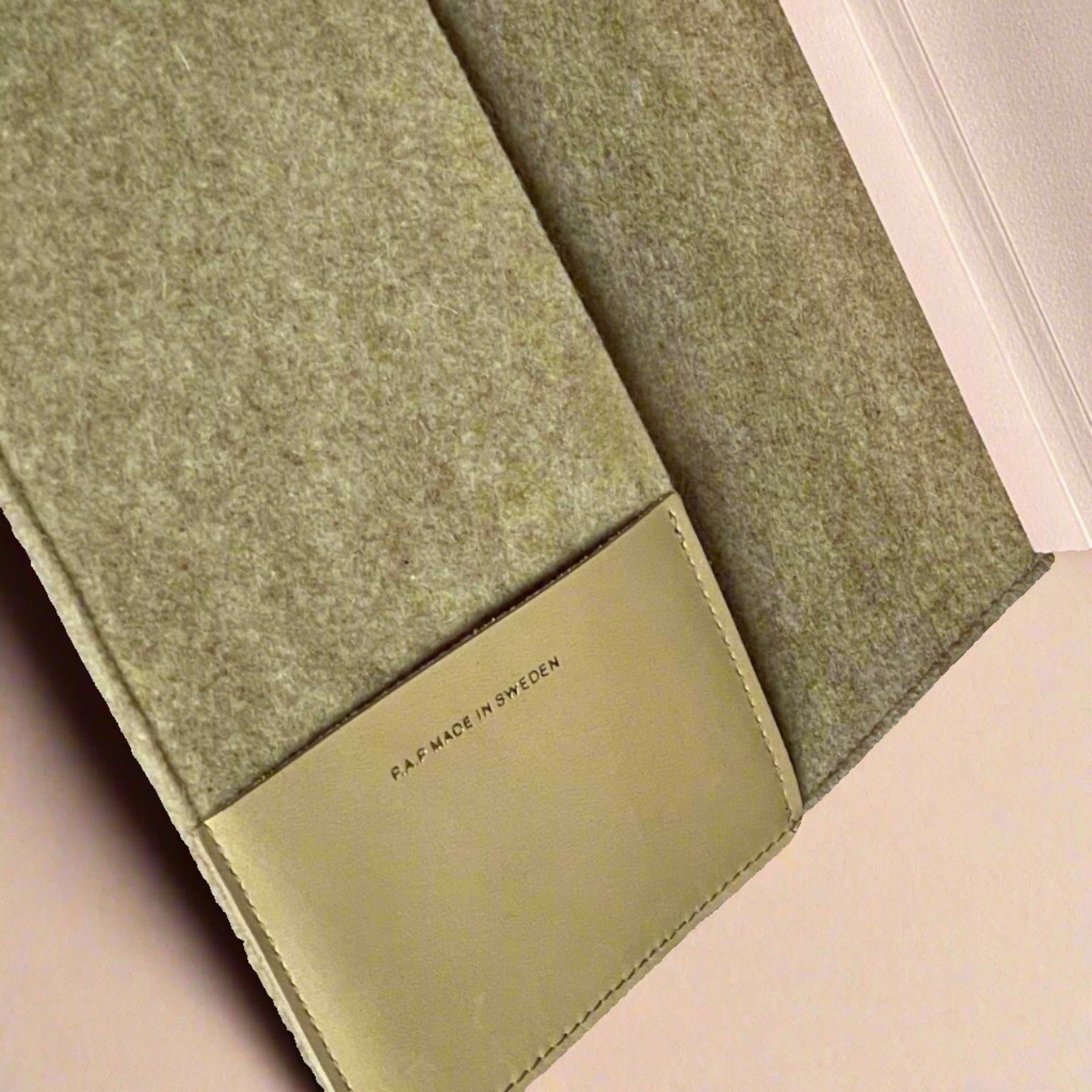 Woolen Notebook Case - Nougat