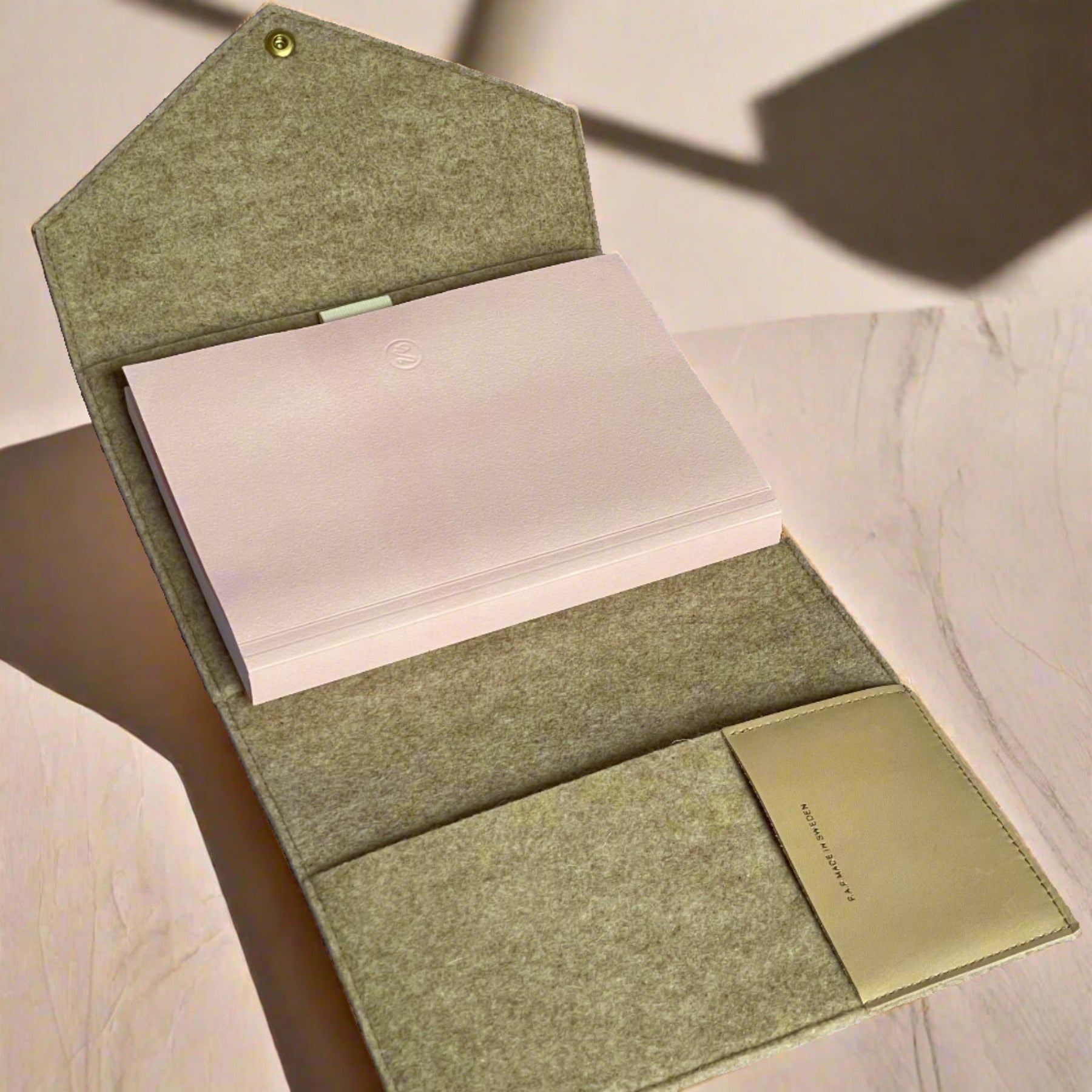 Woolen Notebook Case - Nougat
