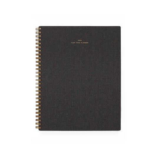 2026 Year Task Planner - Charcoal Grey