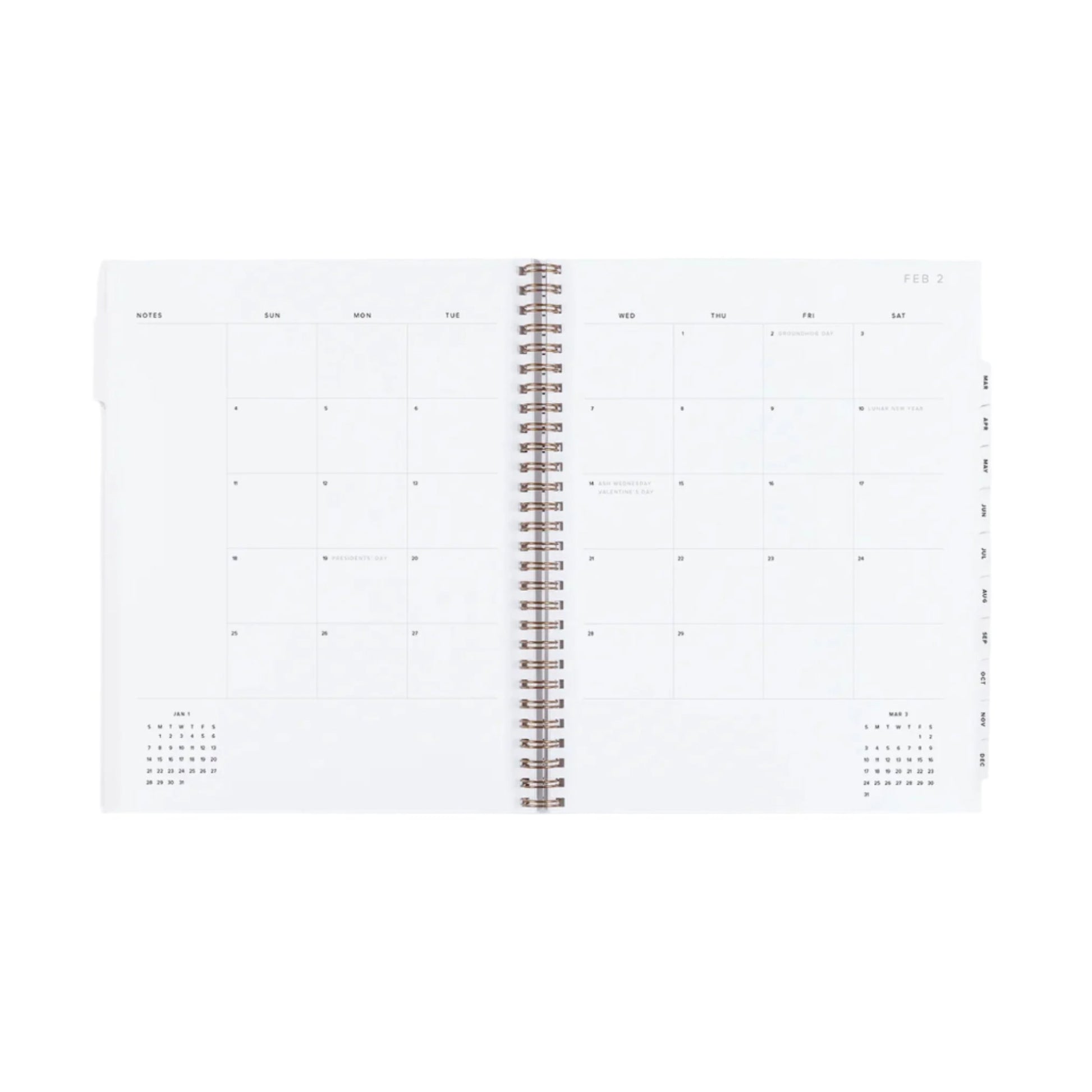 2025 Year Task Planner - Cobalt Yellow