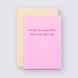 I'd Like To Keep This valentines card