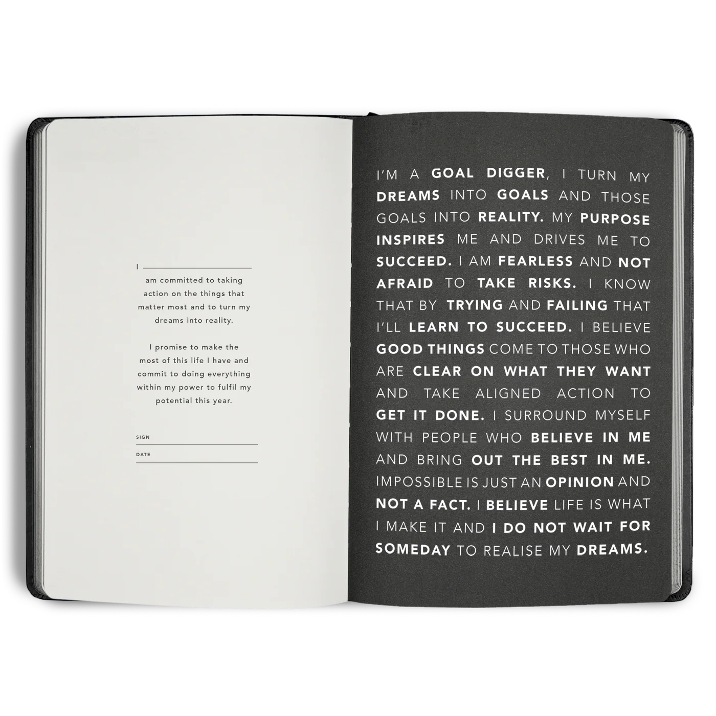 2026 Goal Digger Diary - Bold / Black