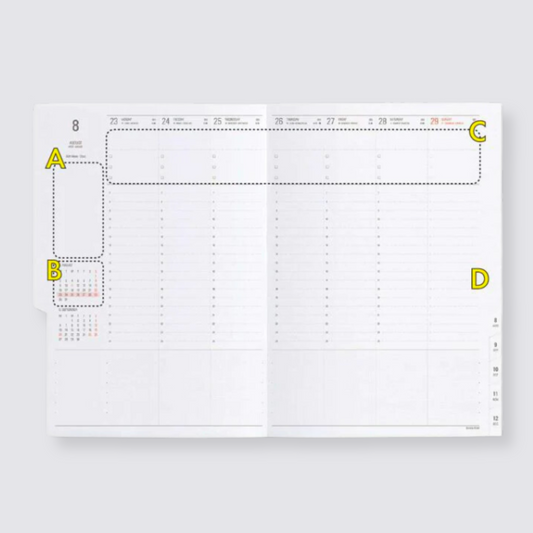 2024 Nahe Weekly Diary - Ivory