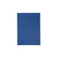 Blue notebook with a logo on a white background