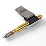 Leather and Metal Pen Holder
