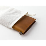 Leather Passport Notebook - Camel