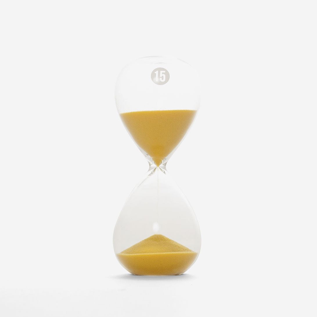15 Minute Glass Timer