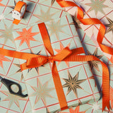 Star Gift Wrap Set / Mint