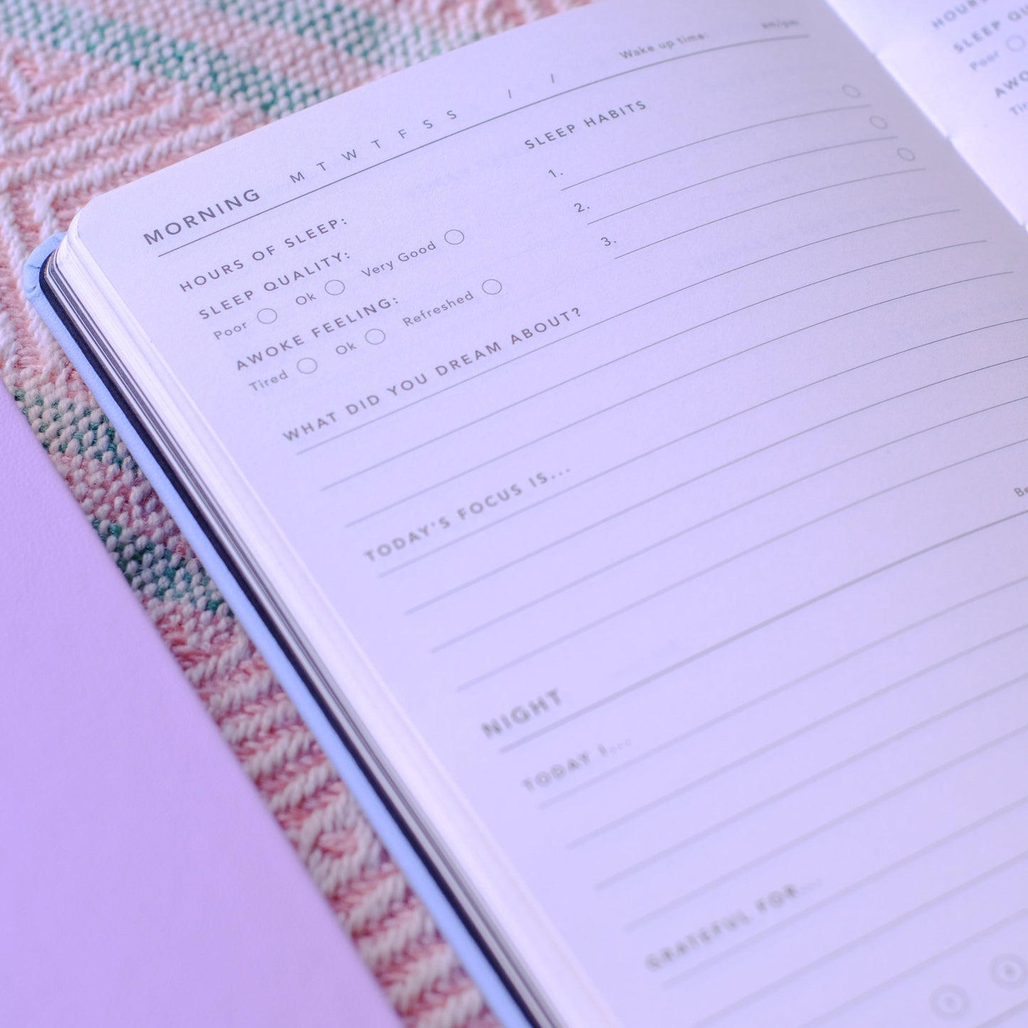Sleep journaling