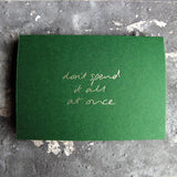 Don't Spend it All At Once - Cash Card