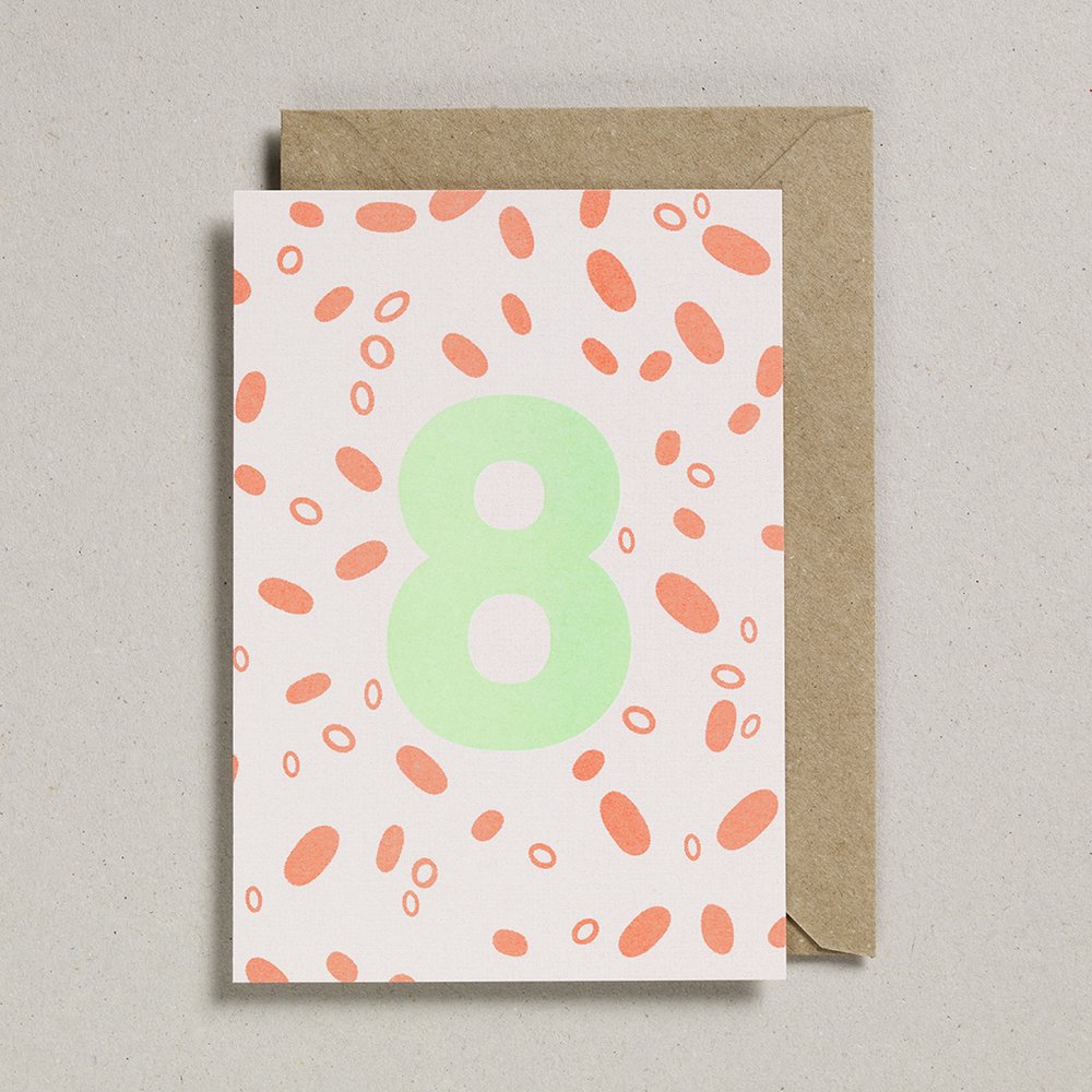 8th birthday card