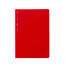 red daily schedule notebook