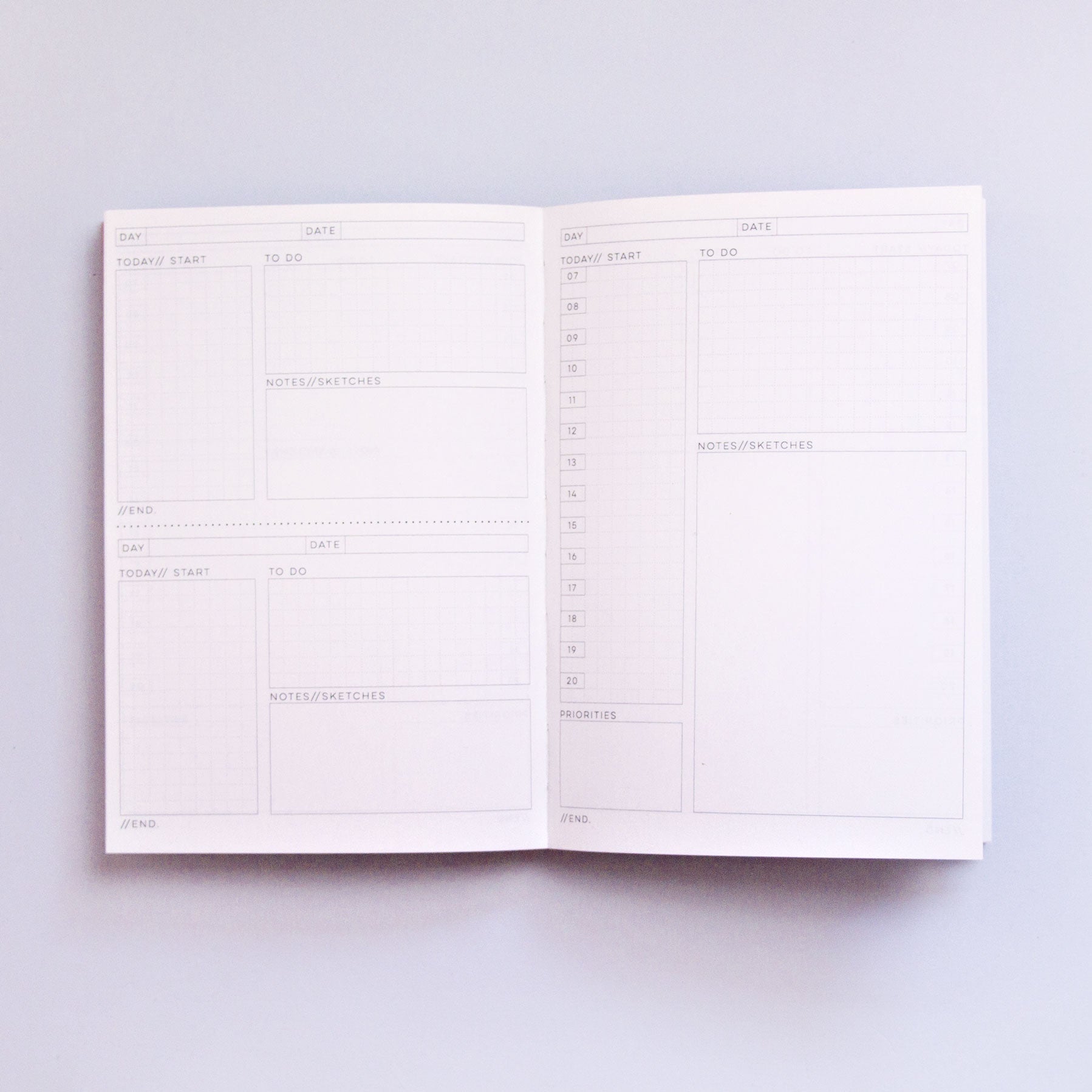 The Daily Planner Undated A5 - Giant Raindrops